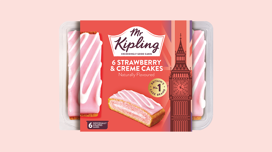 Mr Kipling Strawberry and Creme Cakes