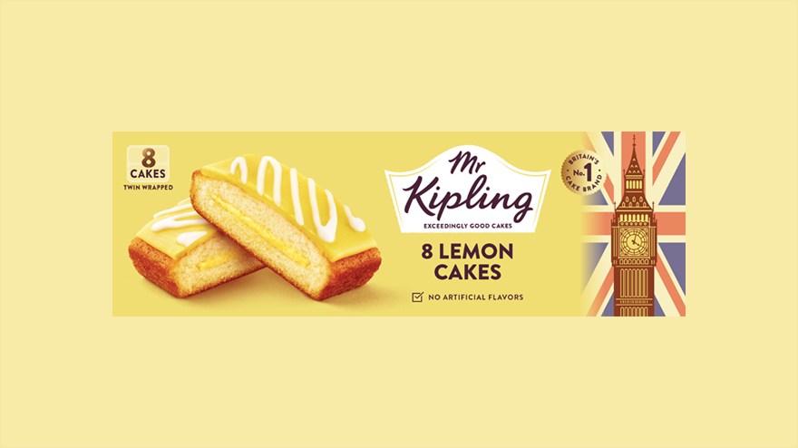 Mr Kipling lemon cake slices 8 pack